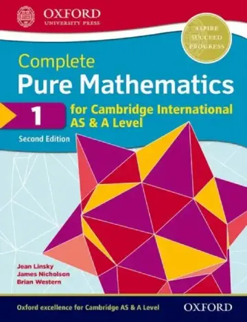 Cover of Cie a Level Pure Mathematics 1 2nd Edition Book
