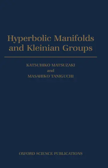 Cover of Hyperbolic Manifolds and Kleinian Groups