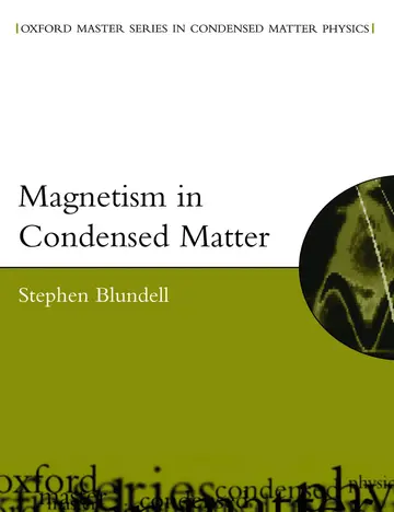 Cover of Magnetism in Condensed Matter