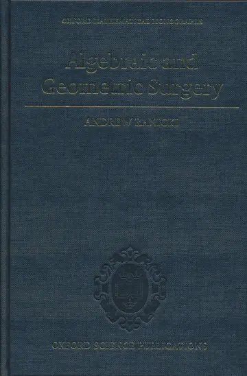Cover of Algebraic and Geometric Surgery