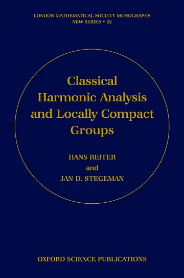 Cover of Classical Harmonic Analysis and Locally Compact Groups