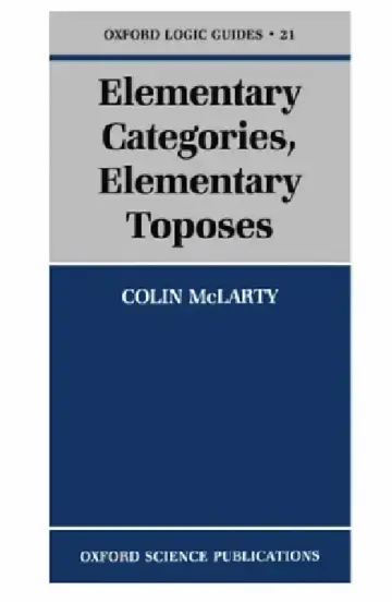 Cover of Elementary Categories, Elementary Toposes