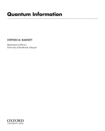 Cover of Quantum Information Omsp P