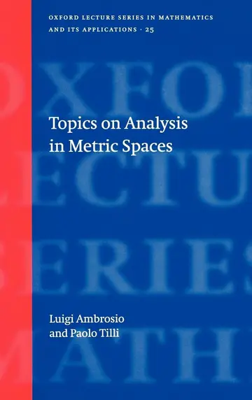 Cover of Topics on Analysis in Metric Spaces