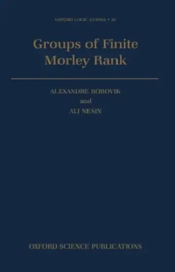 Cover of Groups of Finite Morley Rank