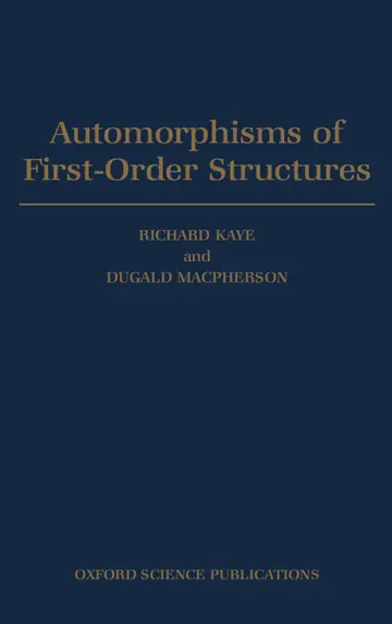 Cover of Automorphisms of First-Order Structures