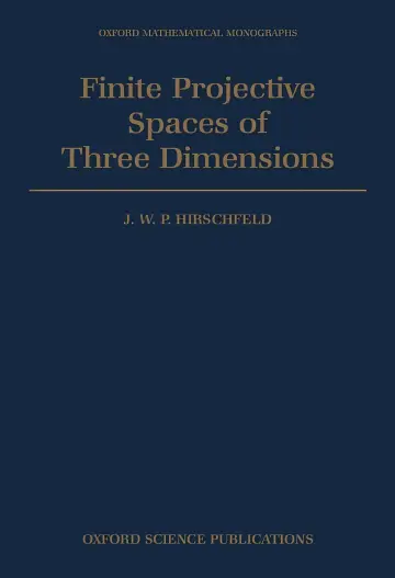 Cover of Finite Projective Spaces of Three Dimensions