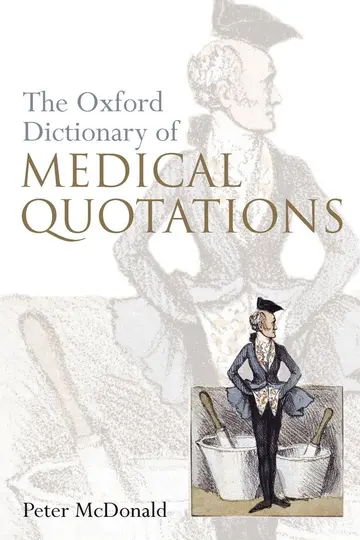 Cover of Oxford Dictionary of Medical Quotations