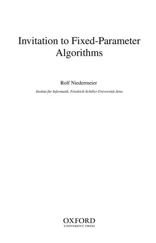 Cover of Invitation to Fixed Parameter Algorithms