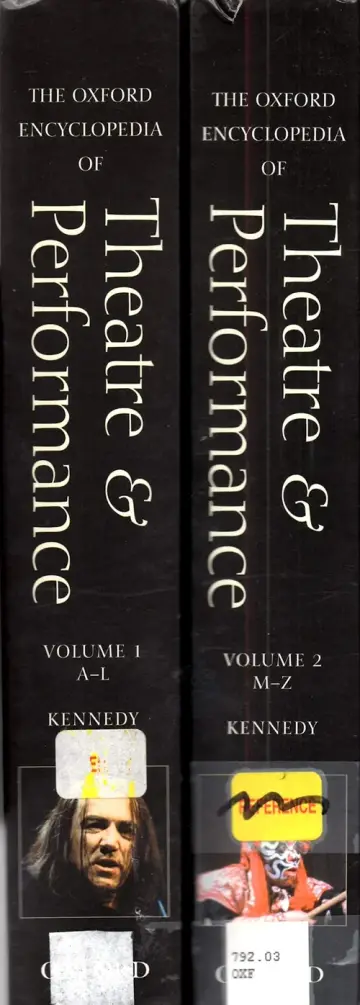 Cover of The Oxford Encyclopedia of Theatre and Performance