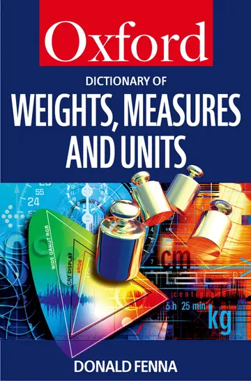 Cover of Dictionary of Weights, Measures, and Units
