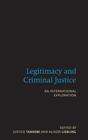 Cover of Legitimacy and Criminal Justice