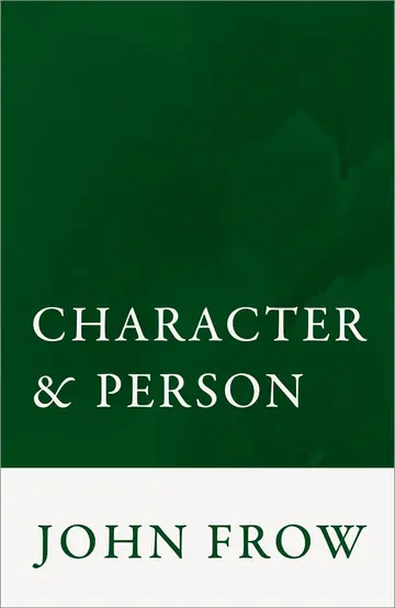 Cover of Character and Person