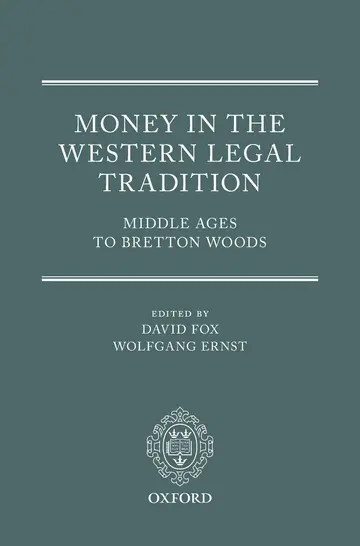 Cover of Money in the Western Legal Tradition