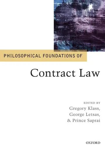 Cover of Philosophical Foundations of Contract Law