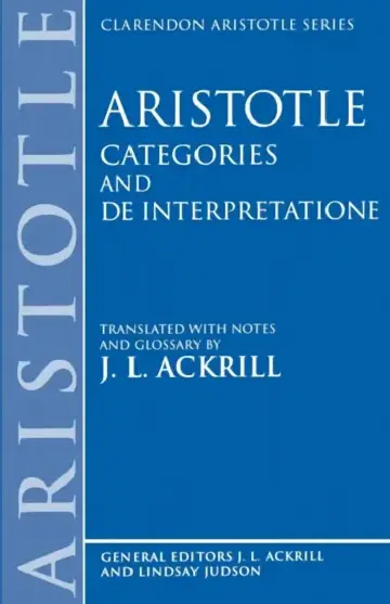 Cover of Aristotle Categories and de Interpretatione