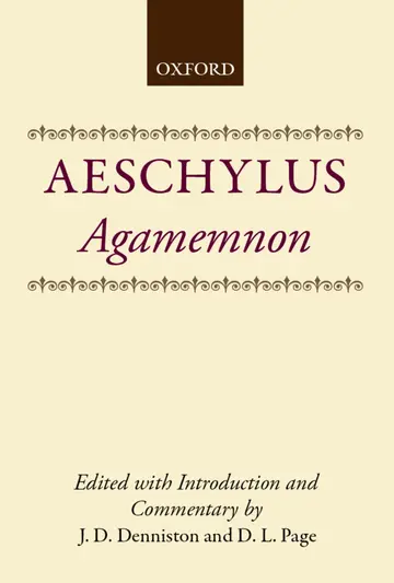 Cover of Aeschylus Agamemnon