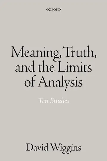 Cover of Meaning, Truth, and the Limits of Analysis