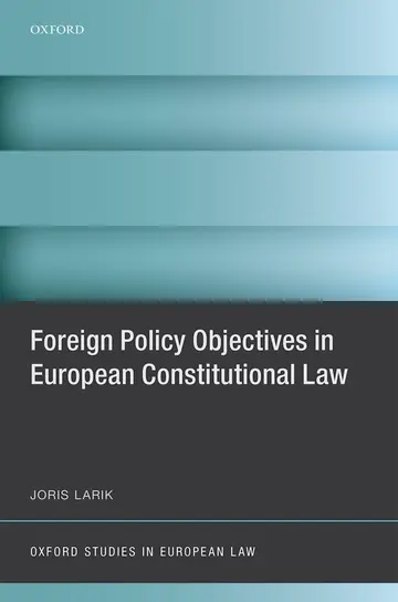 Cover of Foreign Policy Objectives in European Constitutional Law