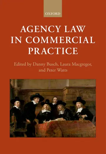 Cover of Agency Law in Commercial Practice