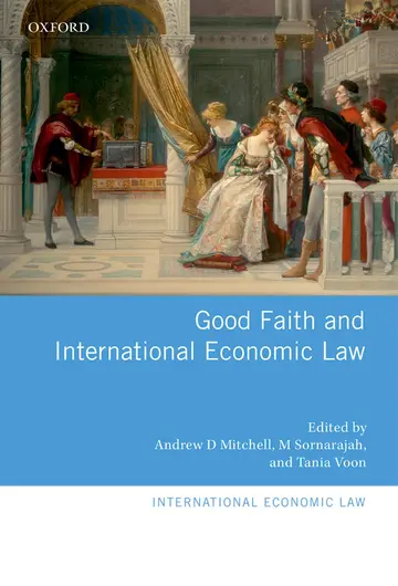 Cover of Good Faith and International Economic Law