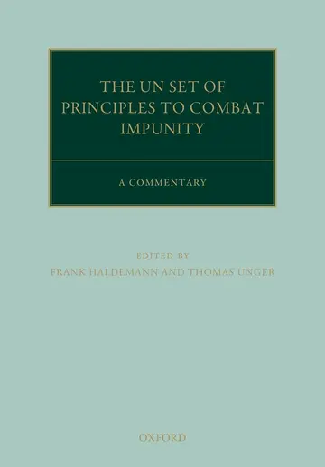 Cover of The United Nations Principles to Combat Impunity