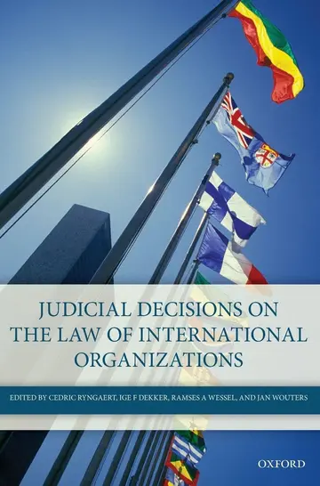 Cover of Judicial Decisions on the Law of International Organizations
