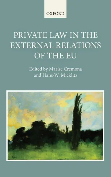 Cover of Private Law in the External Relations of the EU