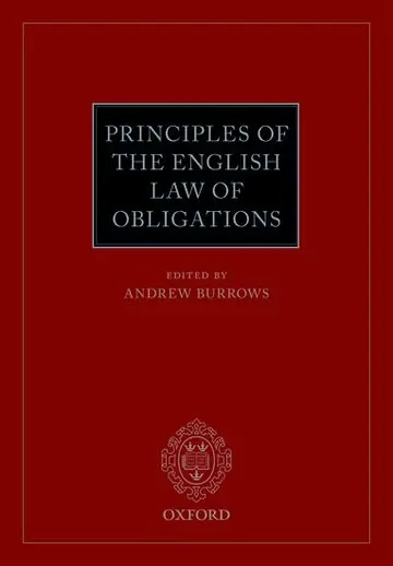Cover of Principles of the English Law of Obligations