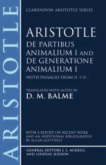Cover of de Partibus Animalium I and de Generatione Animalium I