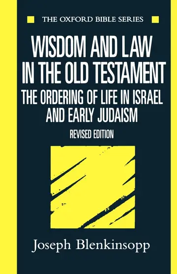 Cover of Wisdom and Law in the Old Testament