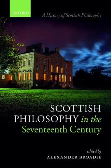 Cover of Scottish Philosophy in the Seventeenth Century