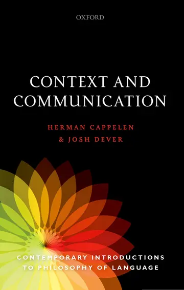 Cover of Context and Communication