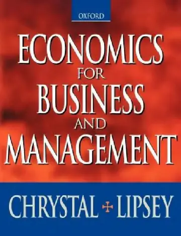 Cover of Economics for Business and Management (Paperback)