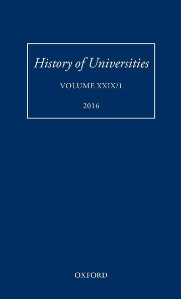 Cover of History of Universities