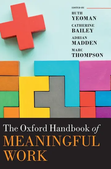 Cover of The Oxford Handbook of Meaningful Work C