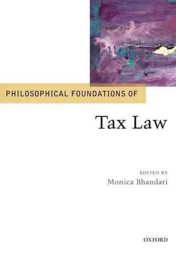 Cover of Philosophical Foundations of Tax Law