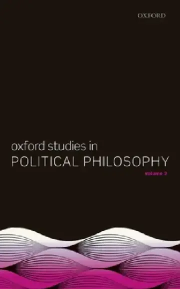 Cover of Oxford Studies in Political Philosophy, Volume 3