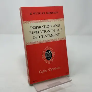 Cover of Inspiration and Revelation in Old Testament