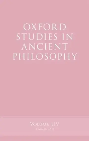 Cover of Oxford Studies in Ancient Philosophy, Volume 54