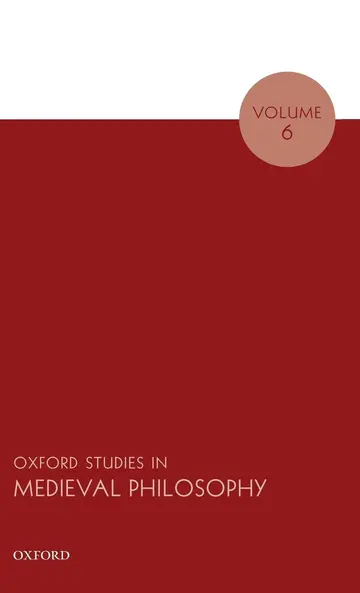 Cover of Oxford Studies in Medieval Philosophy (6)