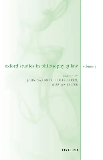 Cover of Oxford Studies in Philosophy of Law (3)