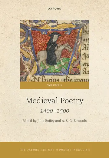Cover of The Oxford History of Poetry in English
