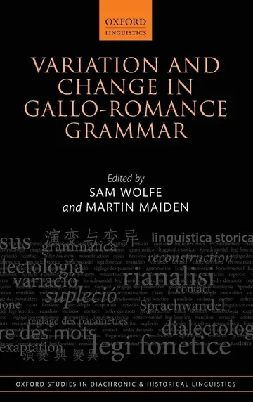 Cover of Variation and Change in Gallo-Romance Grammar