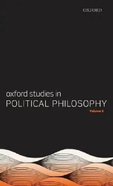 Cover of Oxford Studies in Political Philosophy Volume 5