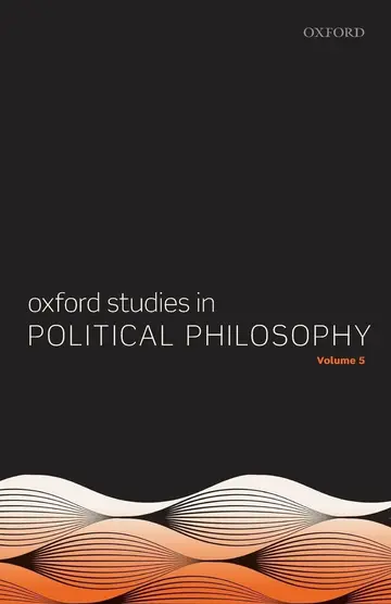 Cover of Oxford Studies in Political Philosophy (5)