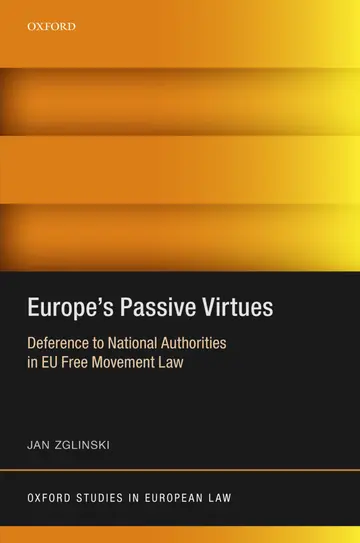 Cover of Europe's Passive Virtues