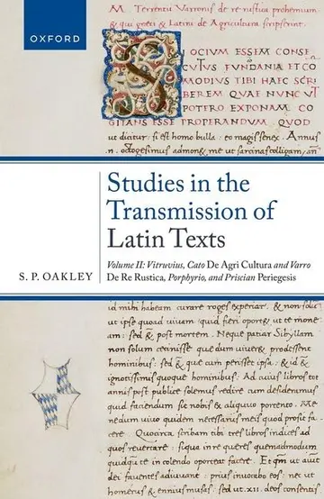 Cover of Studies in the Transmission of Latin Texts