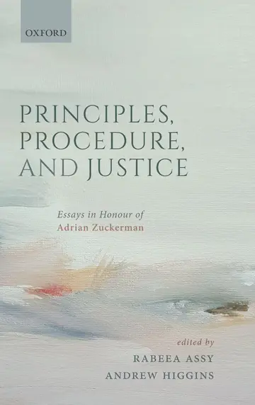 Cover of Principles, Procedure, and Justice