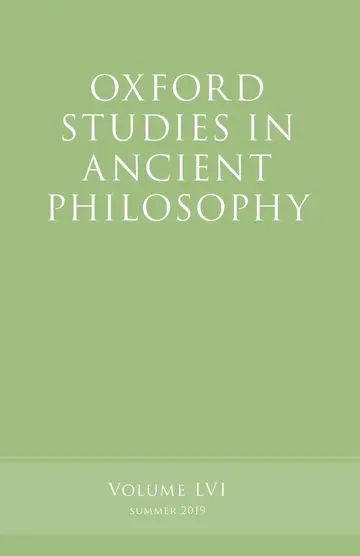 Cover of Oxford Studies in Ancient Philosophy, Volume 56